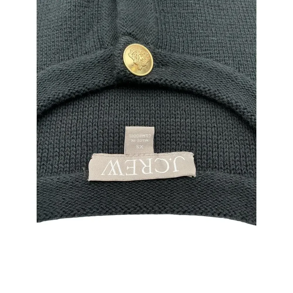 J.Crew Classic Black Emilie Patch-Pocket Cardigan Size XS - Picture 4 of 4